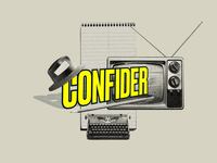 Confider logo illustrated on an off-white background.