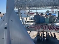 A large drone towers over the rest of the Hot Spots fishing haul.
