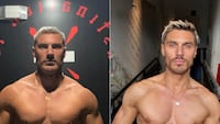 Chris Appleton posted side-by-side photos of his body before and after participating in the dance show.