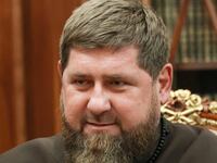 Chechen leader Ramzan Kadyrov attends a meeting with Vladimir Putin in Moscow, Russia, March 13, 2023.