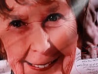 Notes are written on a photo of Nancy Guthrie during search for her.