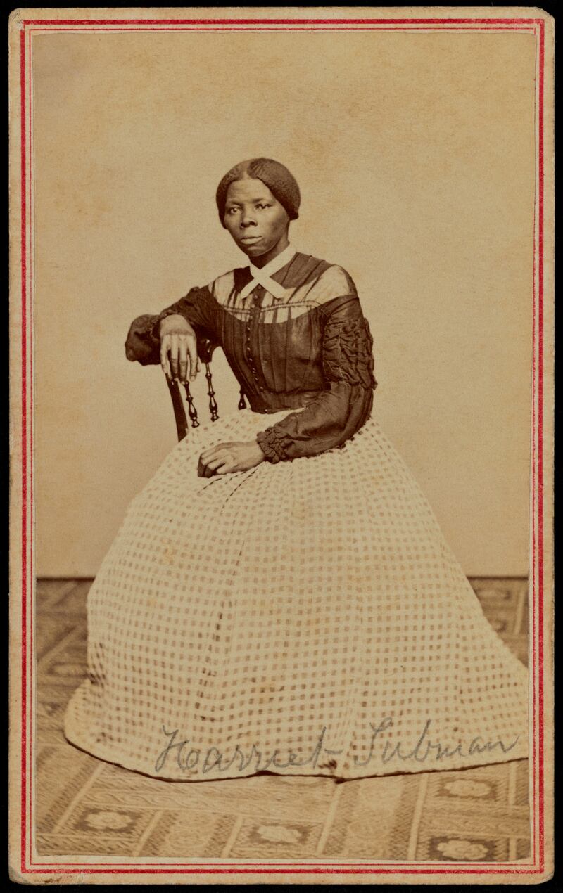 A portrait of Harriet Tubman (circa 1868).