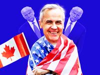 Mark Carney, Donald Trump photo illustration
