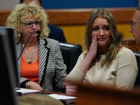 Jenna Ellis cries during a trial about her involvement in trying to overturn the 2020 election.