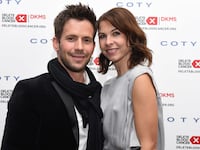 Actor Christian Oliver and his wife Jessica Klepser in 2015