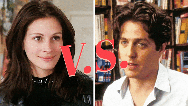 Julia Roberts as Anna Scott and Hugh Grant as William Thacker in Notting Hill (1999)