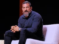 Neurobiology Professor and host of the “Huberman Lab” podcast Andrew Huberman attends a conference in 2023.