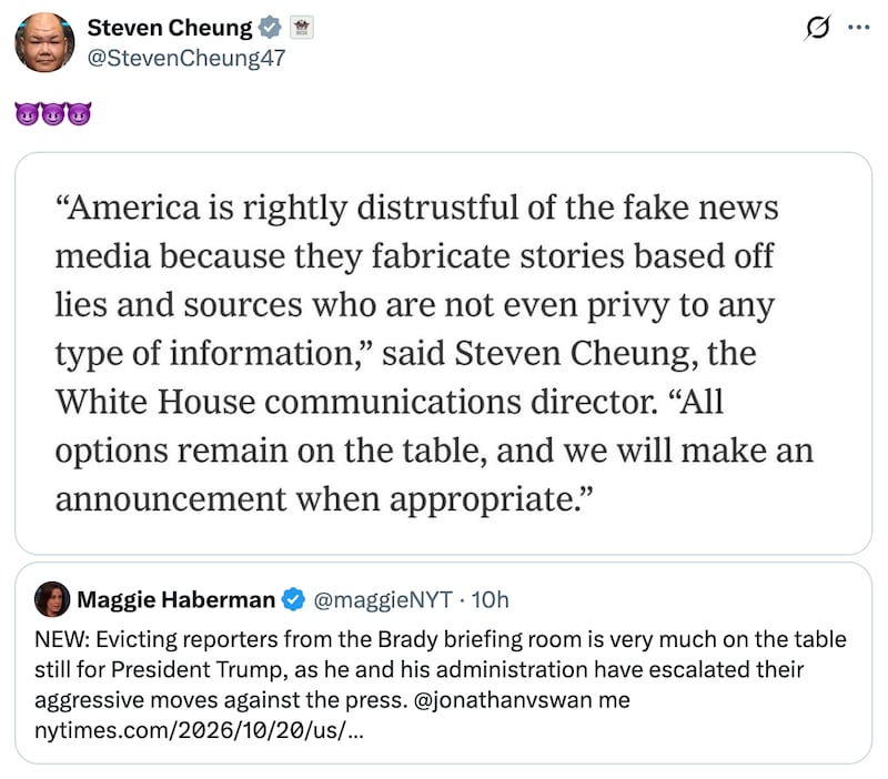 “All options remain on the table, and we will make an announcement when appropriate," Steven Cheung said.
