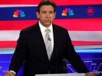 Ron DeSantis speaks at the third Republican candidates' U.S. presidential debate