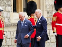 Biden pats Charles, and that’s OK