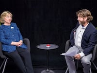 Hillary Clinton and Zach Galifianakis on "Betwen Two Ferns"