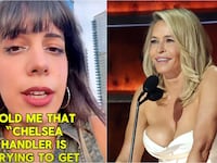 Salma Hindy and Chelsea Handler