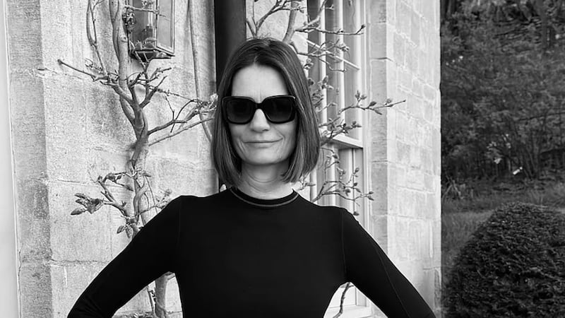 In my Sylva top, Saddlehugger breeches, Ariat riding boots, and Kate Spade sunglasses, about to set off for a ride. The belt is from a store in Provence.