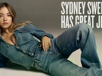 weeney was showcased in American Eagle ads wearing the company's signature denim line.