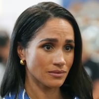 SYDNEY, AUSTRALIA - APRIL 17: Meghan, Duchess of Sussex meets volunteer first responders from Bondi Surf Bathers' Life Saving Club, during a visit to Bondi Beach, on day four of the royal trip to Australia on April 17, 2026 in Sydney, Australia. Volunteers from the organisation, founded in 1907, played an integral role in protecting beachgoers and saving lives during the terrorist attack at Bondi Beach on December 14. (Photo by Jonathan Brady-Pool/Getty Images)