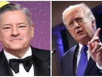 Ted Sarandos and Donald Trump