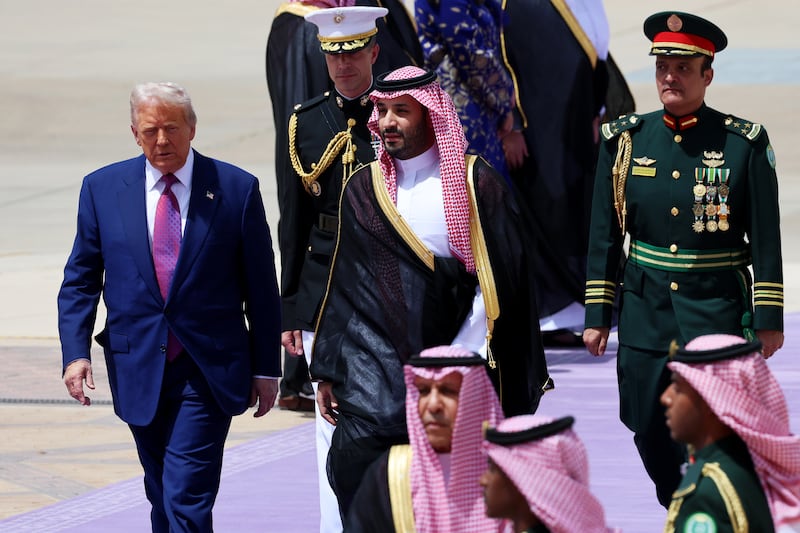 President Donald Trump is on a multi-nation tour of the Gulf region focused on expanding economic ties with the Middle East.