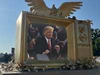 Mystery art installation on the National Mall in Washington D.C.