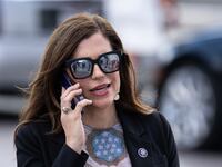 Rep. Nancy Mace walks to Capitol before her vote for a motion to vacate.