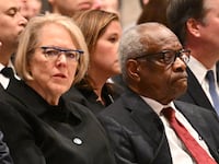 Supreme Court justice Clarence Thomas and his wife Ginni Thomas