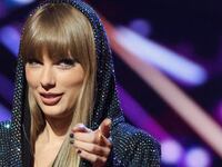 Taylor Swift accepts the “iHeartRadio Innovator” award at the iHeartRadio Music Awards in Los Angeles, California, U.S. March 27, 2023.