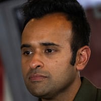 CINCINNATI, OHIO - OCTOBER 24: Vivek Ramaswamy, Republican nominee for Governor of Ohio, speaks to a group of supporters at Price Hill Chili on October 24, 2026 in Cincinnati, Ohio. Ramaswamy is running against democratic nominee Dr. Amy Acton for the seat. (Photo by Michael Swensen/Getty Images)