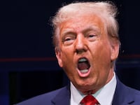 Republican presidential candidate and former U.S. President Donald Trump speaks at a campaign rally in Wolfeboro, New Hampshire, U.S., October 9, 2023.