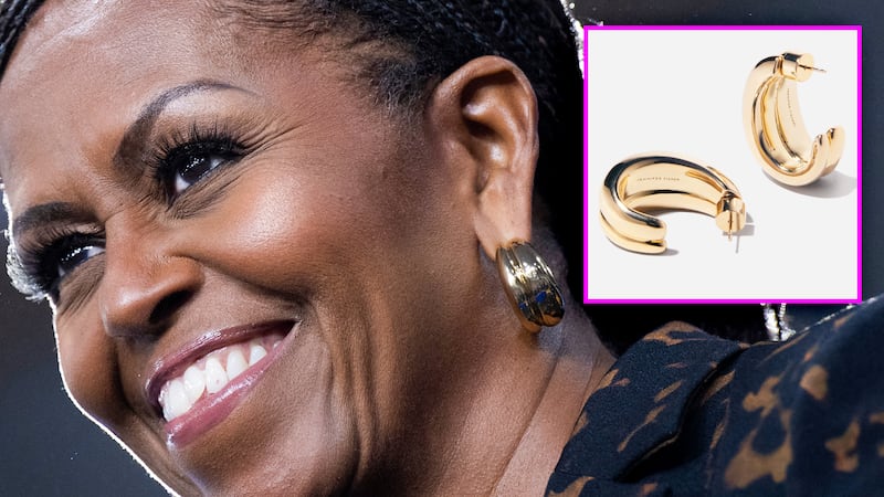 The Looker - Michelle Obama hoop earrings.