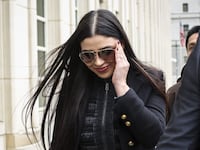 Emma Coronel Aispuro made a shock return to modelling at Milan Fashion Week following her release from prison.