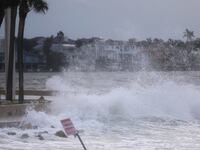 Fierce waves from the Gulf of Mexico.