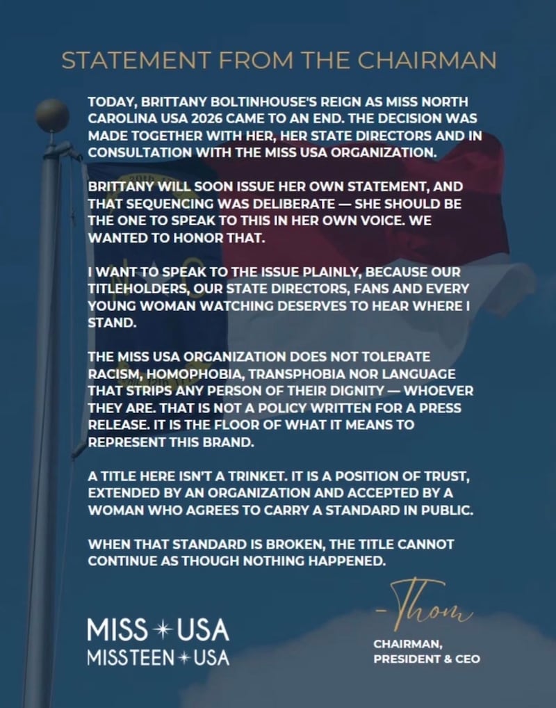 The first page of Thom Brodeur's statement.