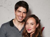 Brandon Routh and Courtney Ford.