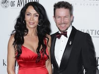Felix Baumgartner and his wife, Mihaela, in 2017.