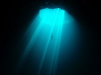 A film still from the Netflix documentary Deepest Breath.