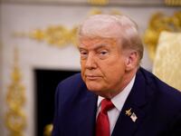 WASHINGTON, DC - SEPTEMBER 25: U.S. President Donald Trump takes a question from a reporter during a meeting with President of Turkey Recep Tayyip Erdogan in the Oval Office at the White House on September 25, 2025 in Washington, DC. Trump has signaled that the U.S. might lift a ban on F-35 sales to Turkey during Erdogan's first visit to the White House since 2019. (Photo by Andrew Harnik/Getty Images)
