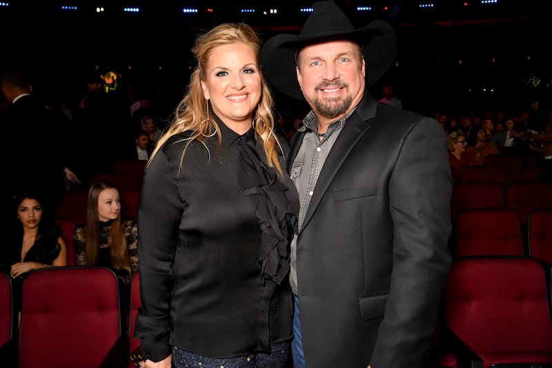 Trisha Yearwood and Garth Brooks attend the 2019 iHeartRadio Music Awards in Los Angeles on March 14, 2019.