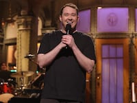 SATURDAY NIGHT LIVE -- Episode 1856 -- Pictured: Host Shane Gillis during the Monologue on Saturday, February 24, 2024 -- (Photo by: Will Heath/NBC via Getty Images)