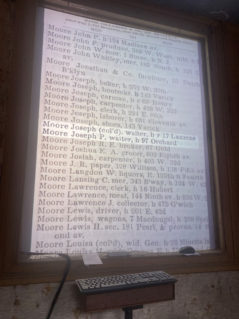 An exhibit at the The Tenement Museum in New York City.
