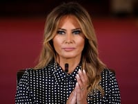 First Lady Melania Trump attends an event to mark National Alcohol and Drug Addiction Recovery Month in the East Room of the White House on September 3, 2020 in Washington, DC.