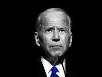 An illustration including a photo of U.S. President Joe Biden.