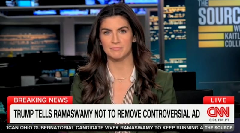 Kaitlan Collins pressed Trump on the abuse allegations at the center of the Ohio ad.