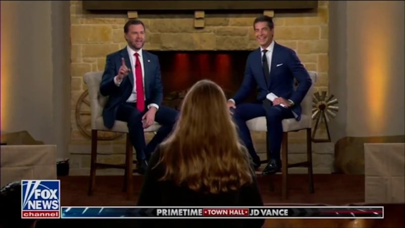 Vance and Watters thought the vice president's answer was a real hoot.