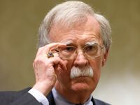 Former National Security Adviser John Bolton speaks to reporters after speaking in a panel hosted by the National Council of Resistance of Iran on August 17, 2022 in Washington, DC.