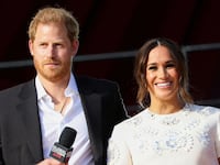 Prince Harry and Meghan Markle in 2021.