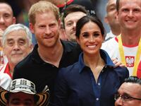 Prince Harry, Duke of Sussex and his wife Meghan