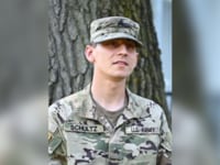 Korbein Shultz wearing a U.S. Army uniform.