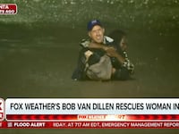 FOX Weather’s Bob Van Dillen rescues woman from Atlanta floodwater.