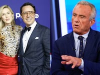 A composite of Ryan Lizza, Olivia Nuzzi, and RFK Jr.
