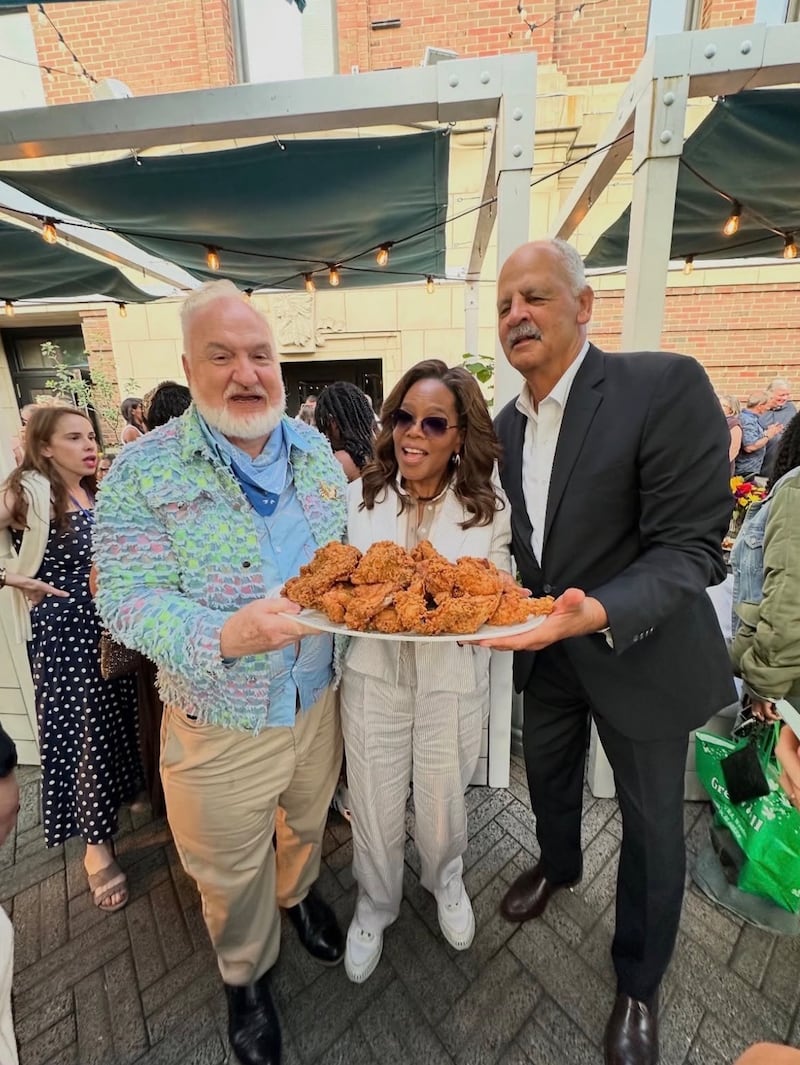 Art Smith, Oprah Winfrey, and Stedman Graham.