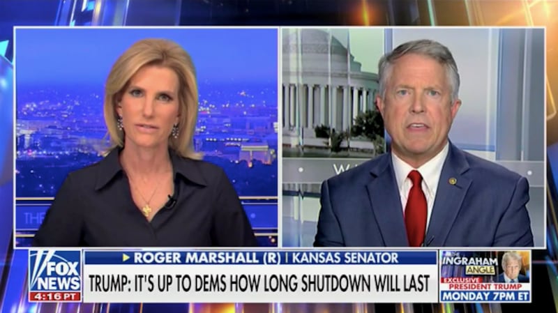 Sen. Roger Marshall on The Ingraham Angle with Laura Ingraham